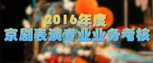 草美女网站国家京剧院2016年度京剧表演专业业务考...